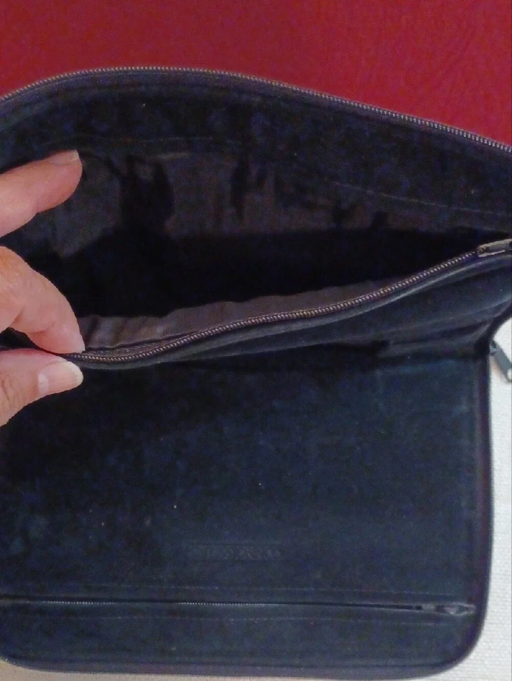 Plush Black Jewelry Organizer Case - Unbranded